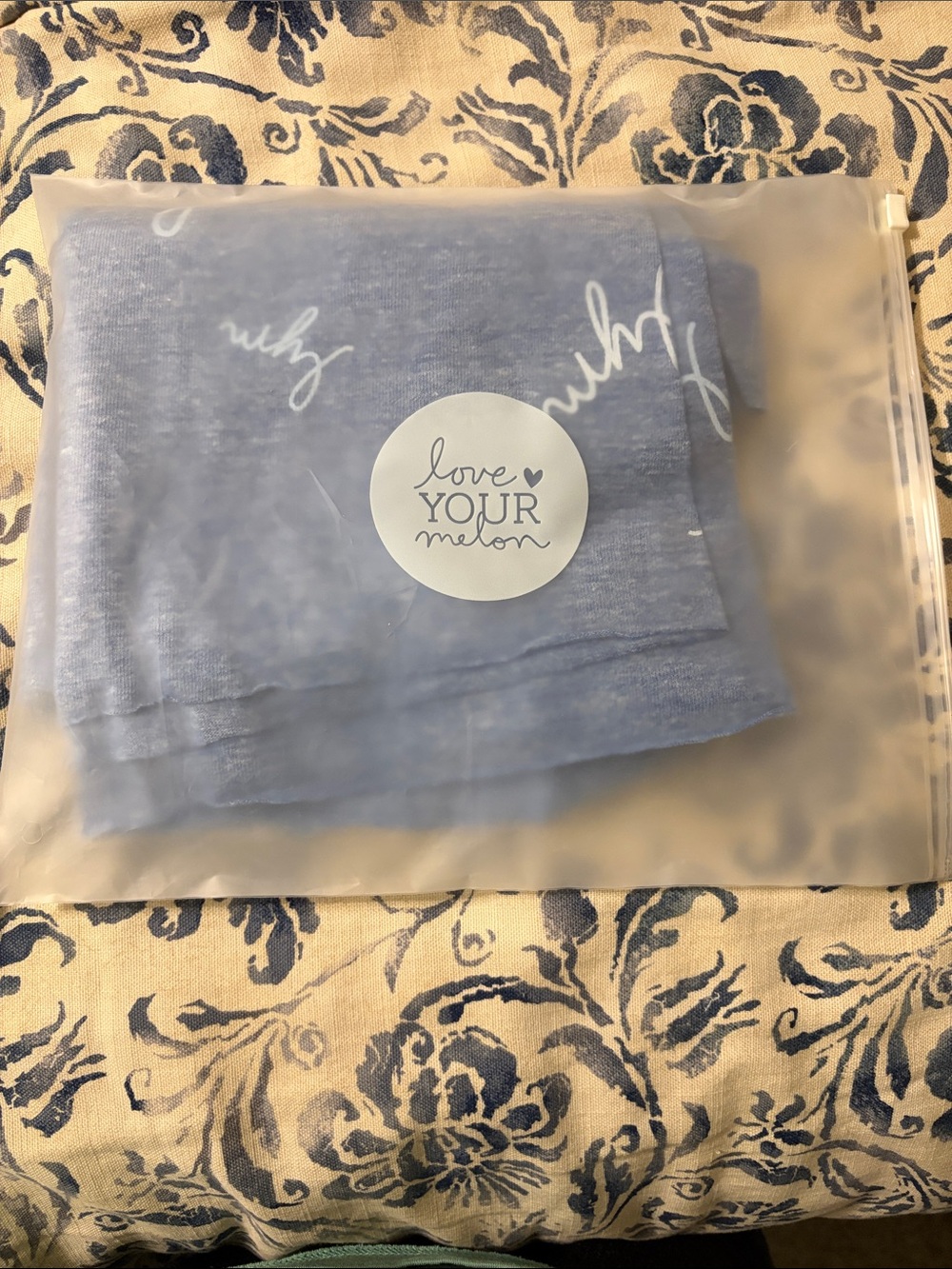 Love Your Melon Heather Blue Infinity Scarf